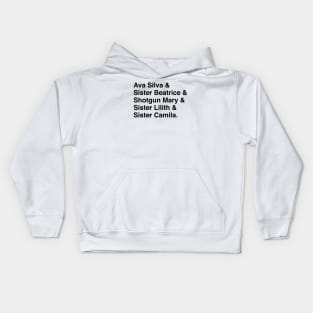 Character Names (v1) - Warrior Nun Kids Hoodie